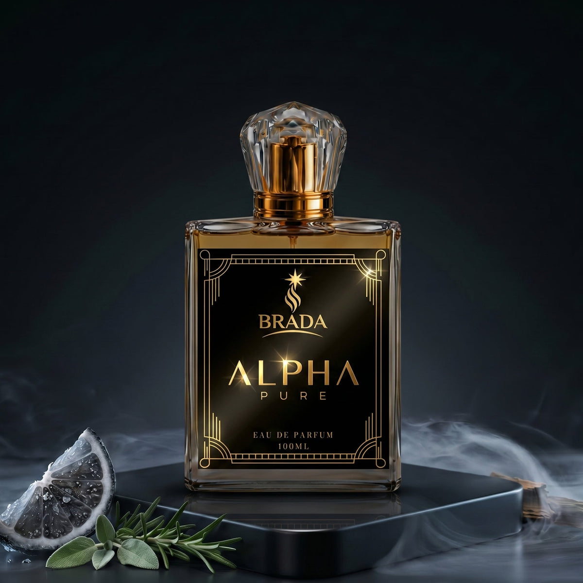 Alpha Pure – Fresh Woody Eau de Parfum for Men (100ml)