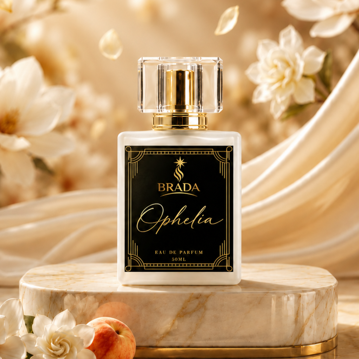 Ophelia – White Floral Eau de Parfum for Women (50ml)